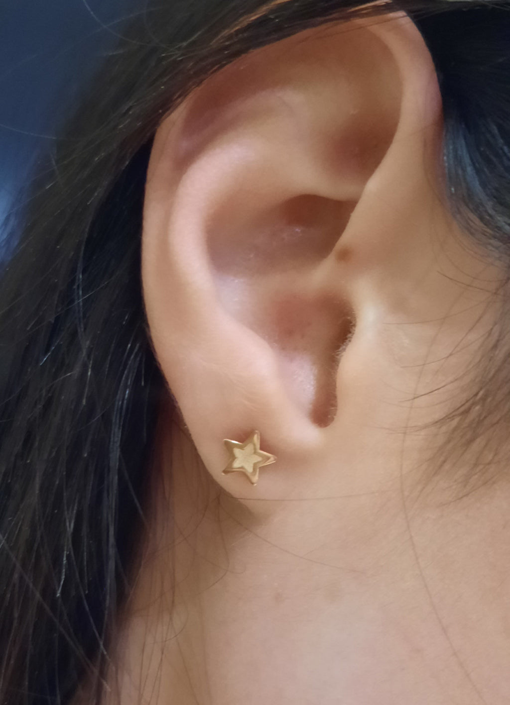 Orecchini in oro stella