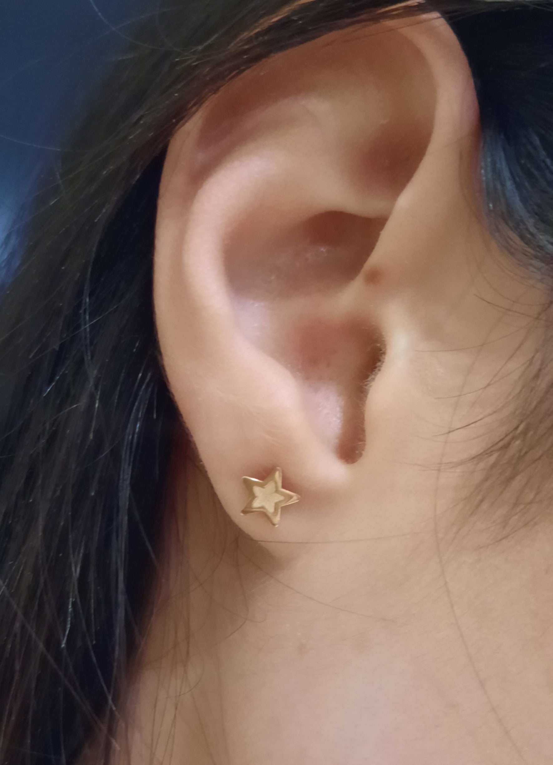 Orecchini in oro stella