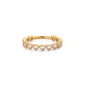 Anello Donna Argento con Zirconi Rosa a Cuore