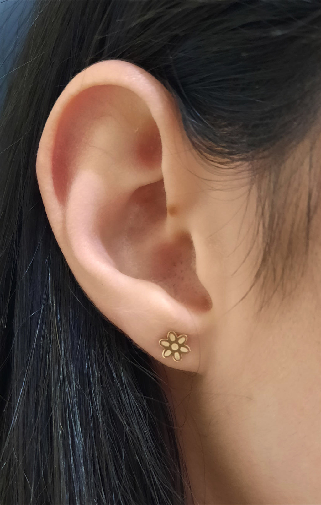 Orecchini in oro margherita