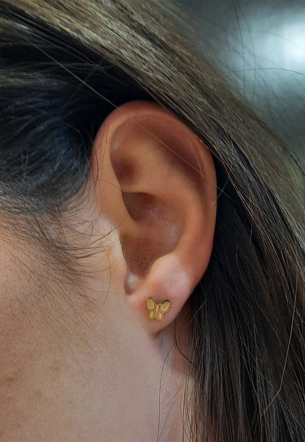 Orecchini in oro farfalla