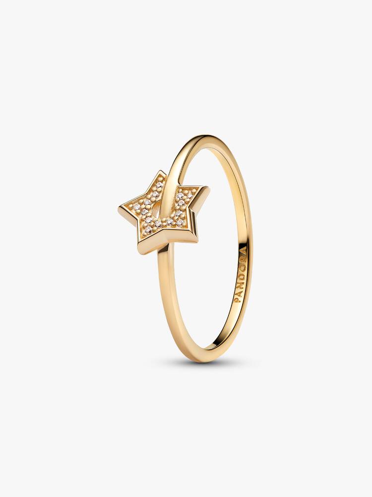 Pandora Anello Talisman Stella in Oro 14 kt con Diamanti Creati in Laboratorio