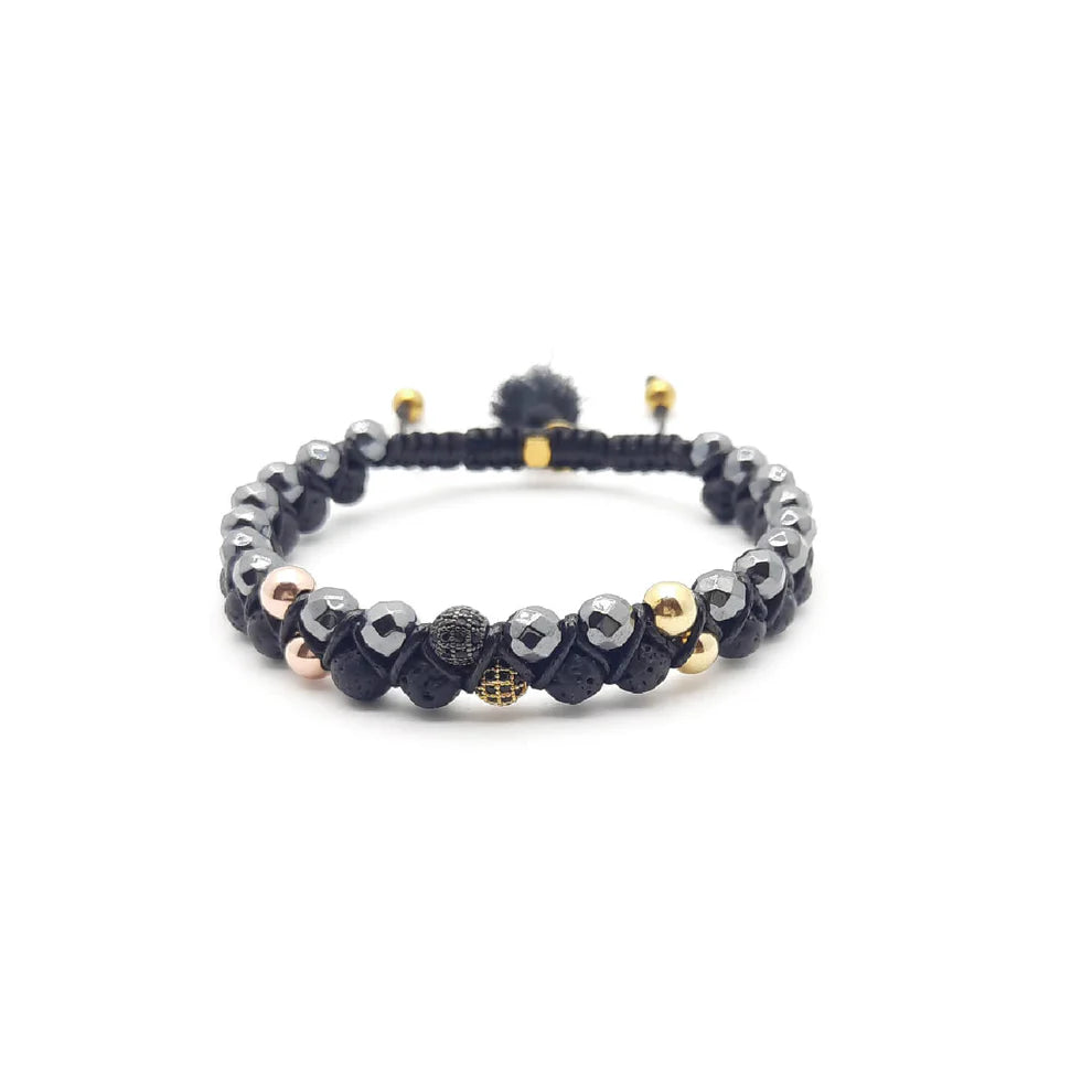 TaRa Ek Saaht Bracciale Ematite Argento