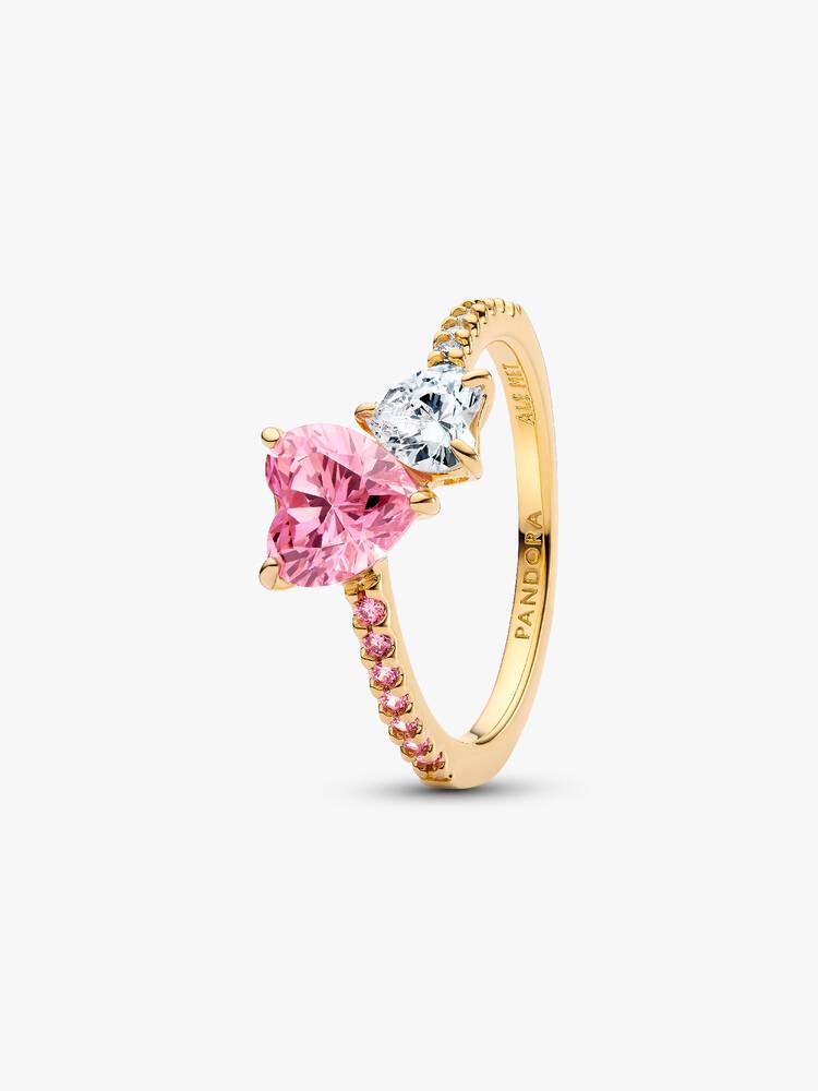 Pandora Anello Unione di Cuori con Cristalli