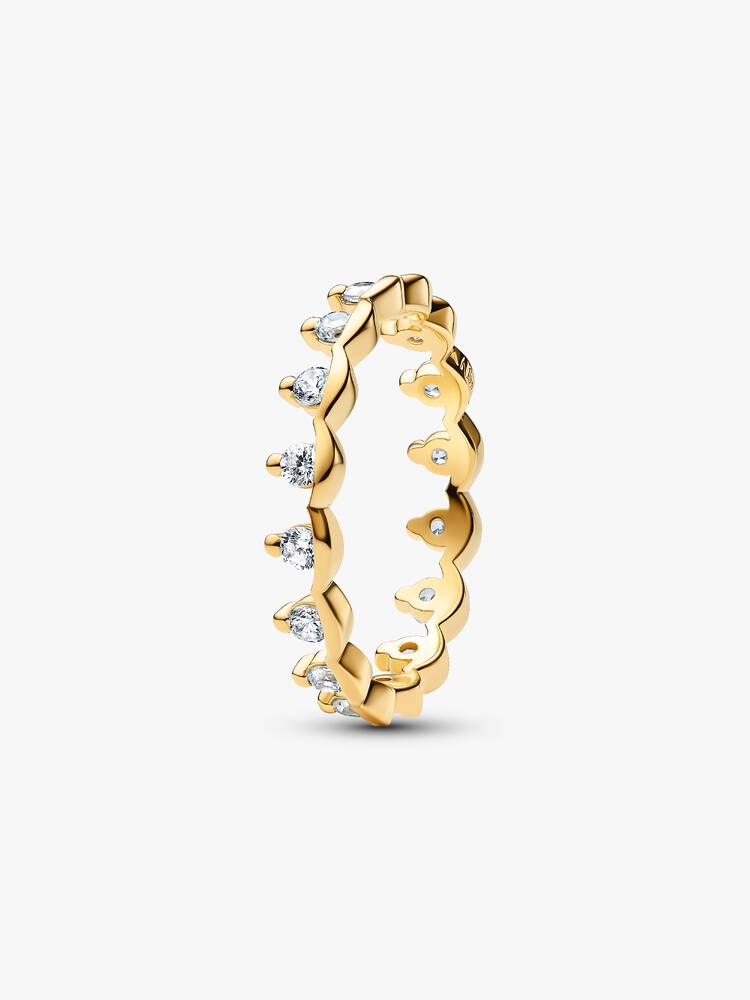 Pandora Anello Fascia Ondulata Luminosa