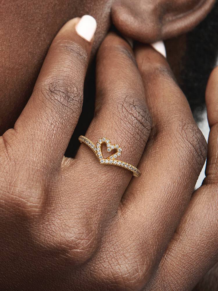 Pandora Anello Cuore Desiderio Scintillante