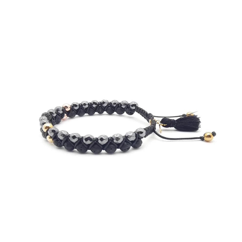 TaRa Ek Saaht Bracciale Ematite Argento