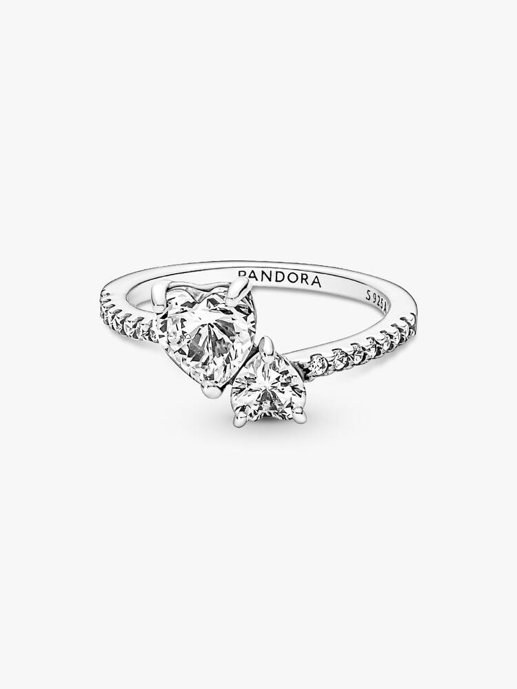 Pandora Anello Unione di Cuori con Cristalli