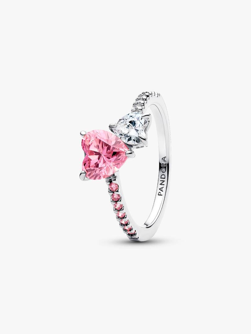 Pandora Anello Unione di Cuori con Cristalli