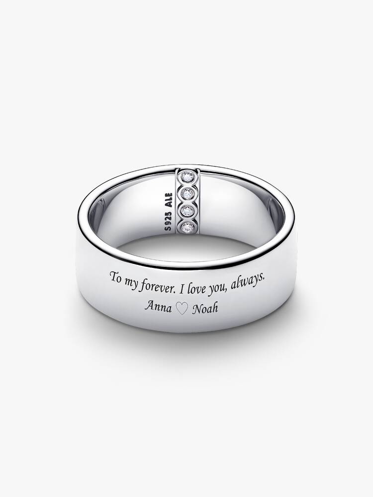 Pandora Anello Fascia Larga Incisibile