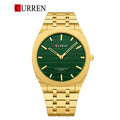 CURREN Slim Orologio da Uomo con Quadrante Colorato