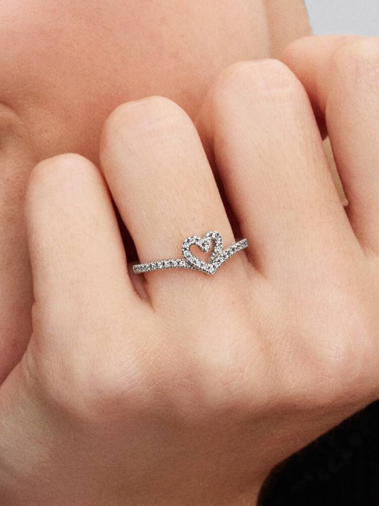 Pandora Anello Cuore Desiderio Scintillante