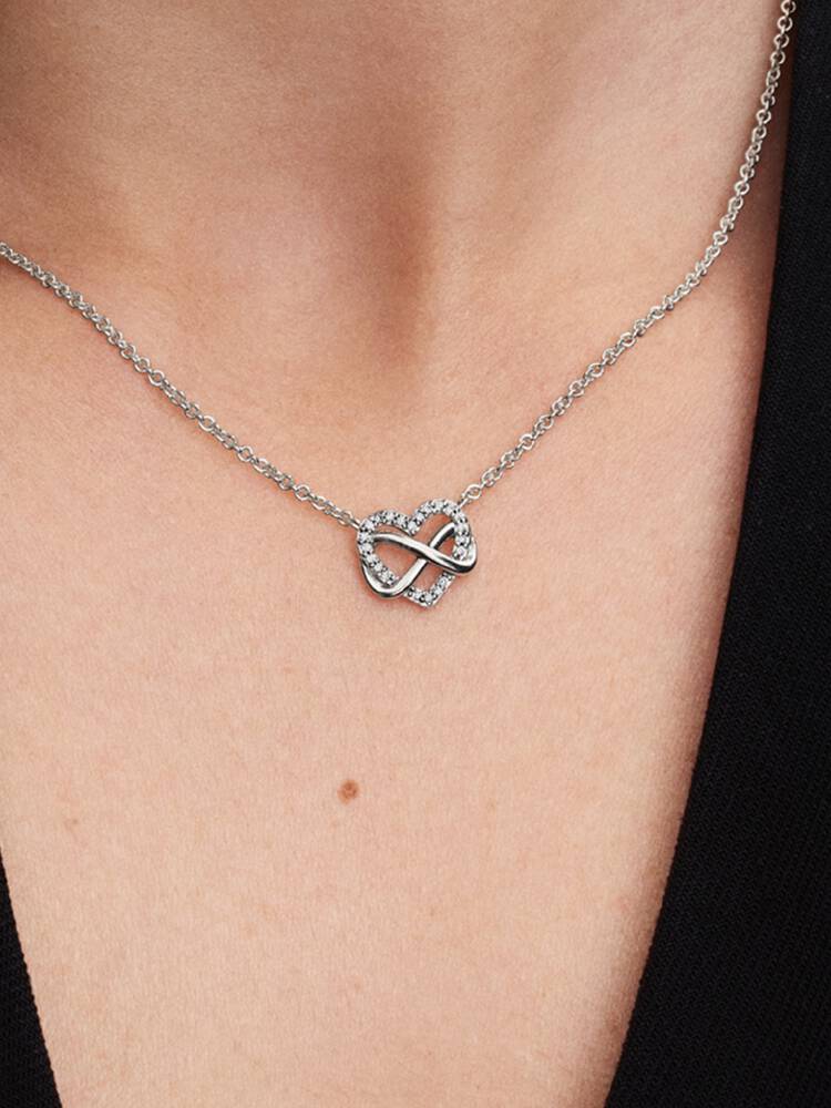 Pandora Collana Cuore Infinito Pietre Luminose