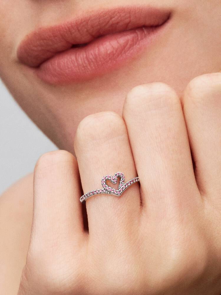 Pandora Anello Cuore Desiderio Scintillante