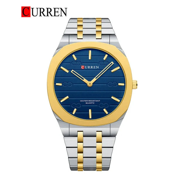 CURREN Slim Orologio da Uomo con Quadrante Colorato