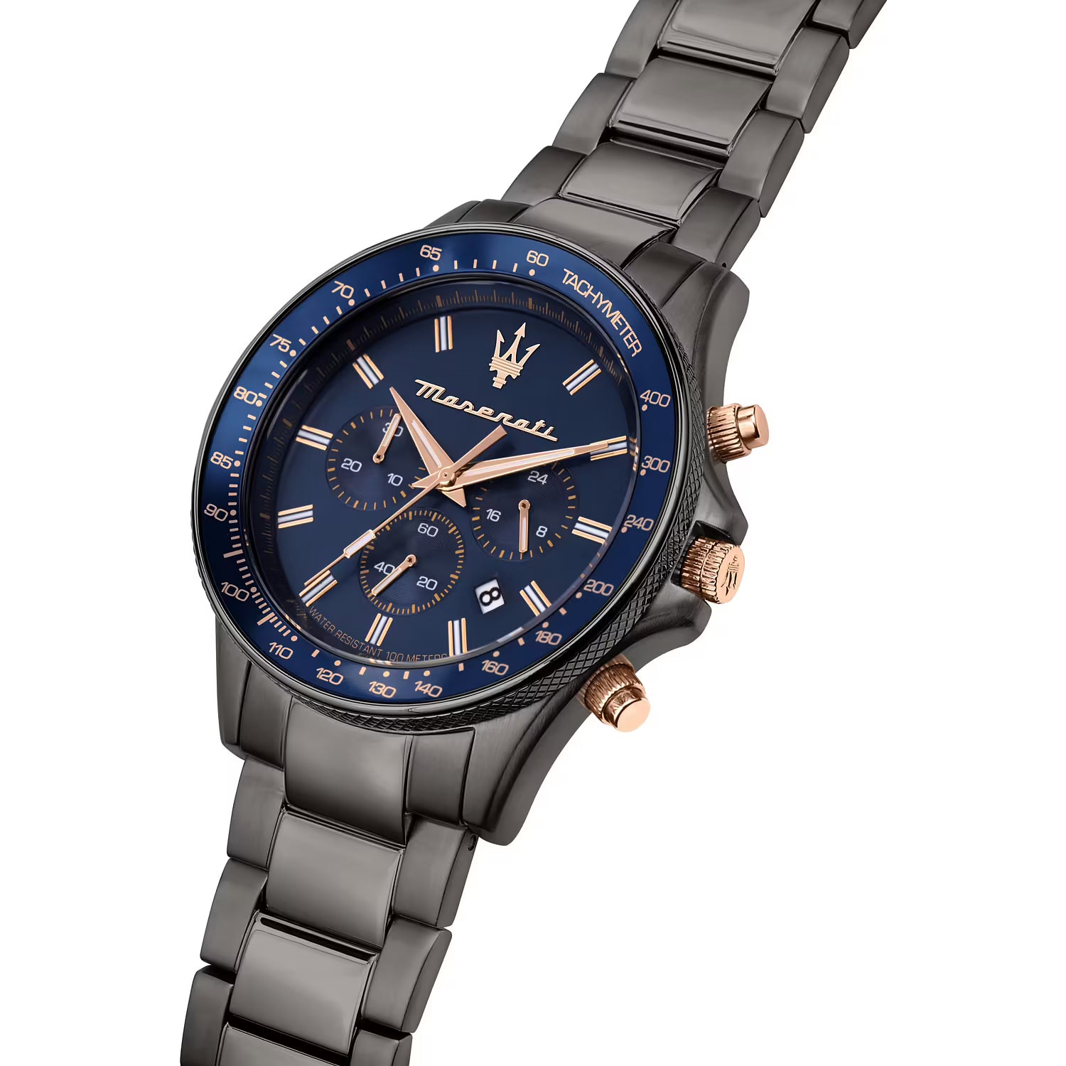 Maserati Sfida – Orologio Uomo Cronografo Bracciale Metallo Grigio