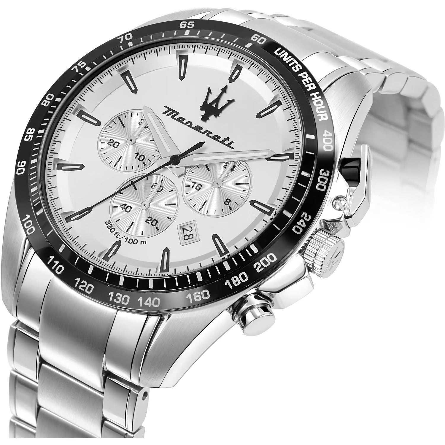 Maserati Traguardo – Orologio Uomo Cronografo Silver Bracciale Metallo