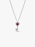Pandora Collana Chiave con Cuore Rosso