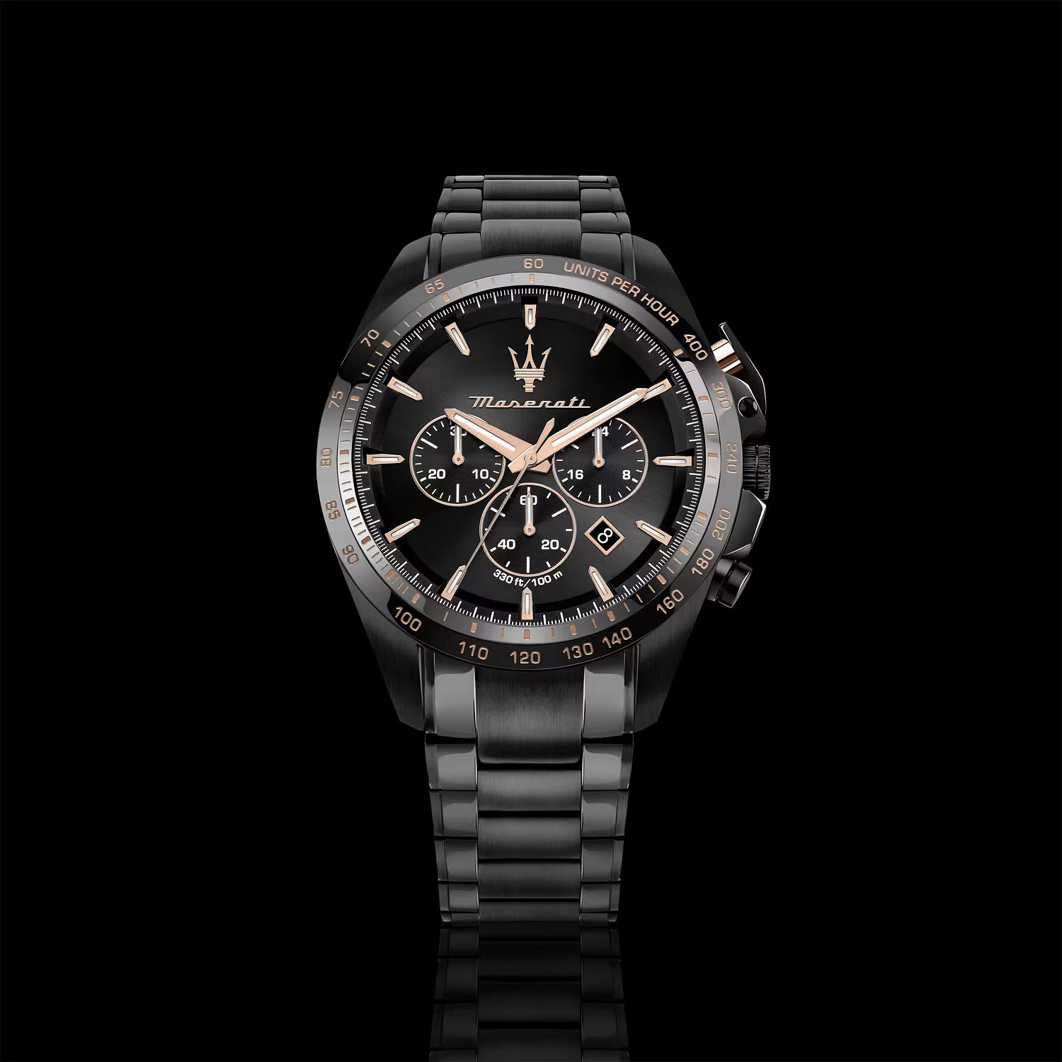 Maserati Traguardo – Orologio Uomo Cronografo Nero Bracciale Metallo