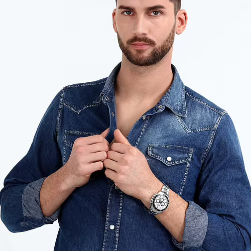 Orologio Cronografo Sector 230 Bianco con Contatori Neri