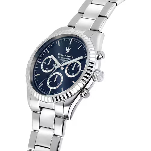 Maserati Competizione – Orologio Uomo Multifunzione Acciaio Silver
