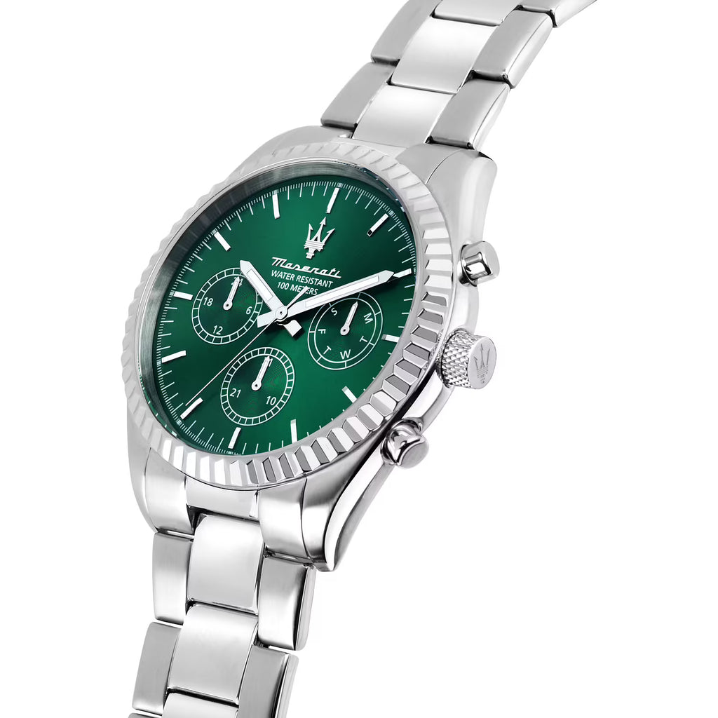 Maserati Competizione – Orologio Uomo Multifunzione Acciaio Silver