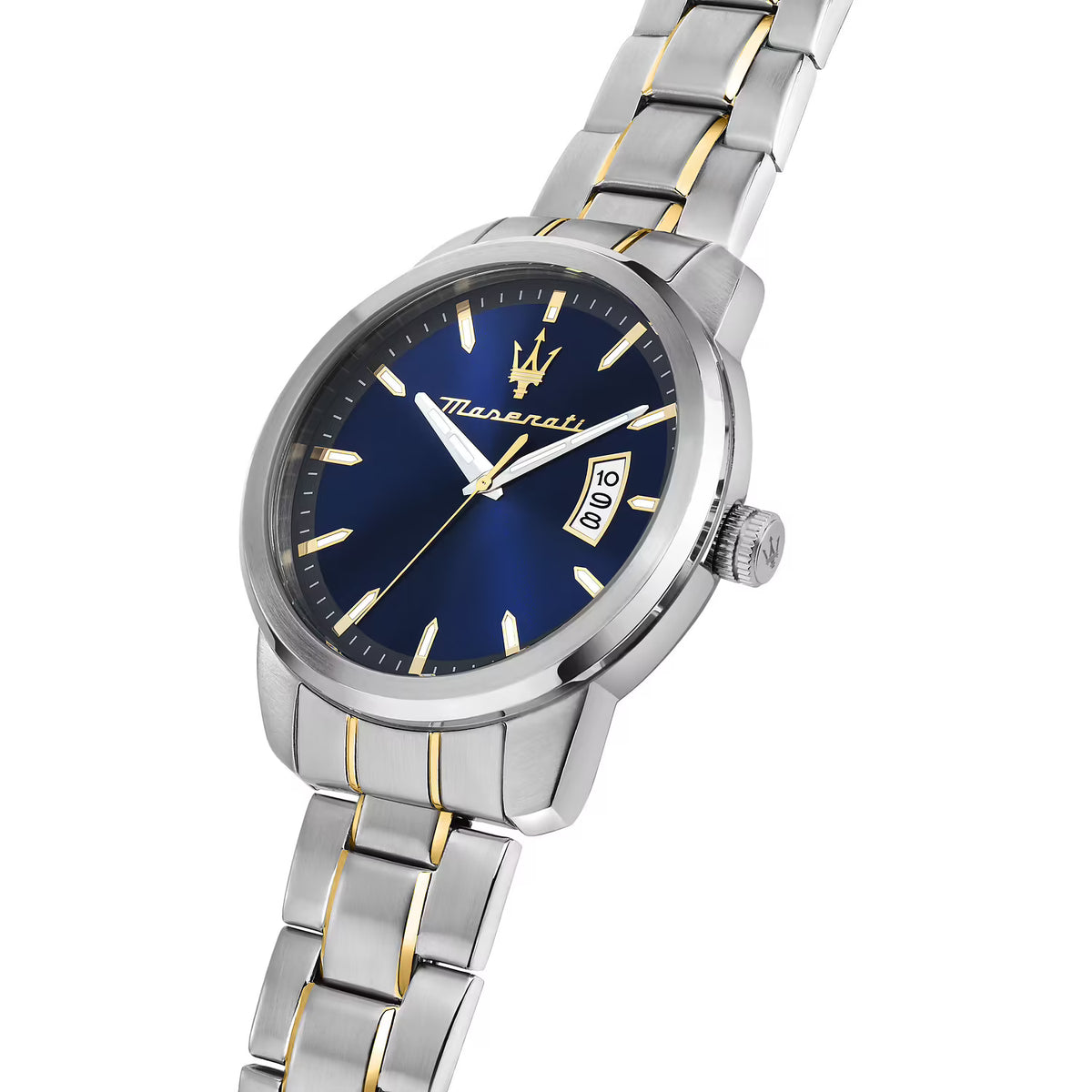 Maserati Successo – Orologio Uomo Tempo e Data Bicolore Oro e Silver