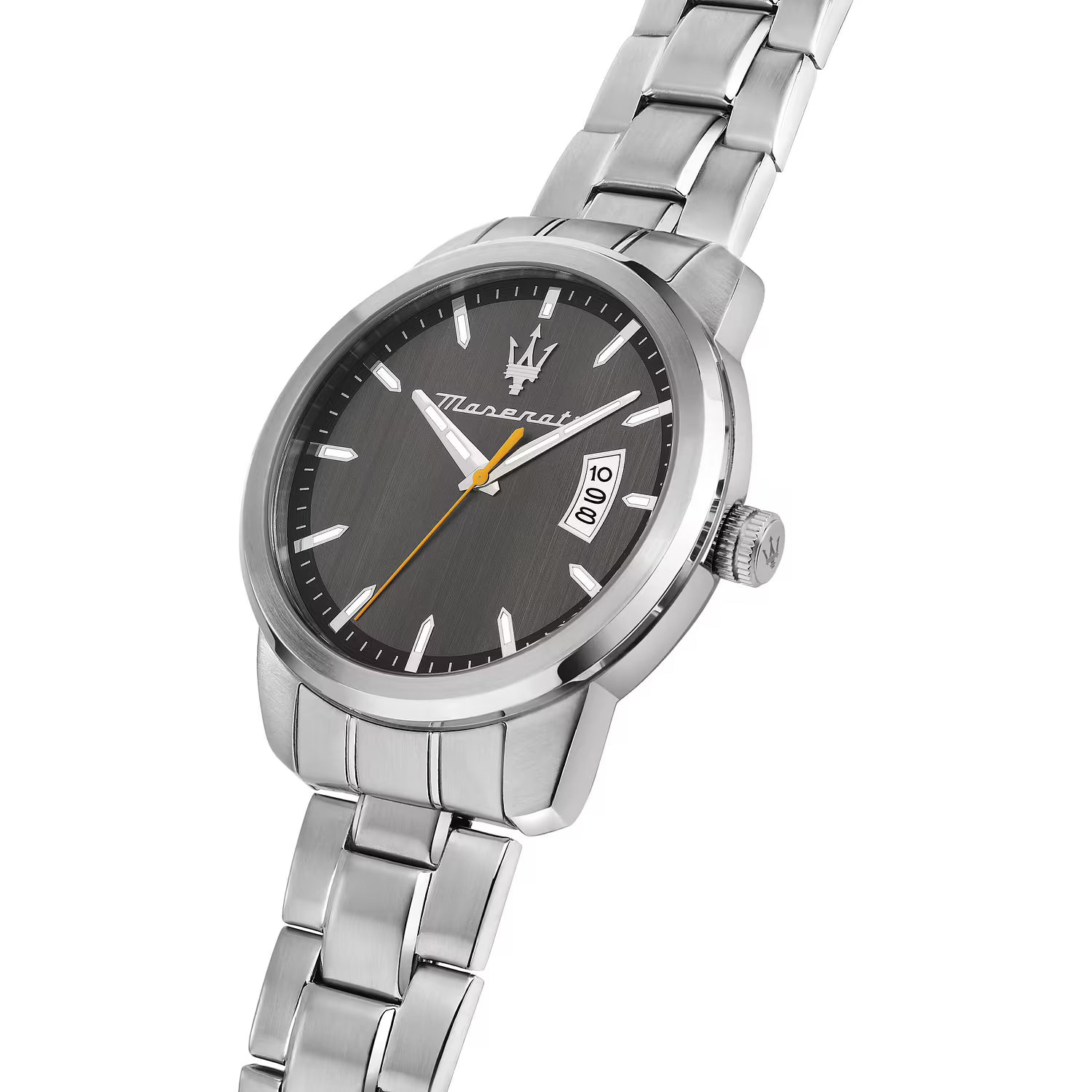Maserati Successo – Orologio Uomo Tempo e Data Acciaio Silver