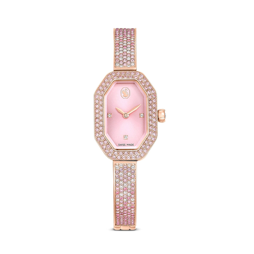 Swarovski Dextera Orologio Bangle – Rosa Gold con Cristalli Pavé