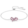 Swarovski Lifelong Bow Bracelet – Cristalli Rosa e Metallo Rodiato
