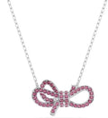 Swarovski Lifelong Bow Collana – Cristalli Rosa e Metallo Rodiato