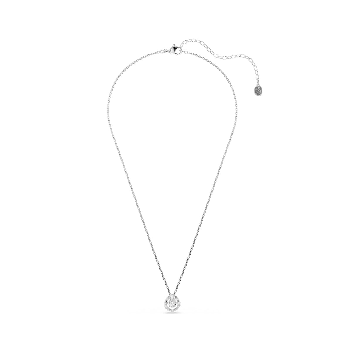 Swarovski Sparkling Dance Collana – Cristallo Bianco e Metallo Rodiato