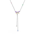Swarovski Idyllia Collana Libellula – Cristalli Multicolore e Metallo Rodiato