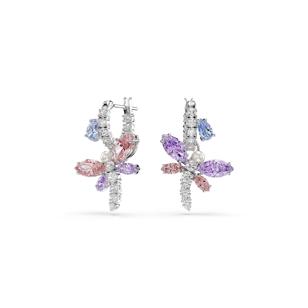 Swarovski Idyllia Orecchini Libellula – Cristalli Multicolore e Metallo Rodiato