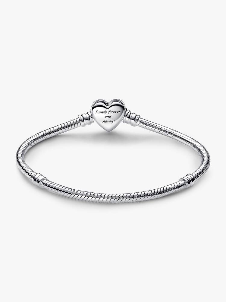 Pandora Bracciale con Chiusura a Cuore e Pietre Luminose