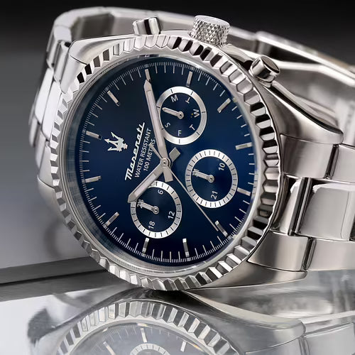 Maserati Competizione – Orologio Uomo Multifunzione Acciaio Silver