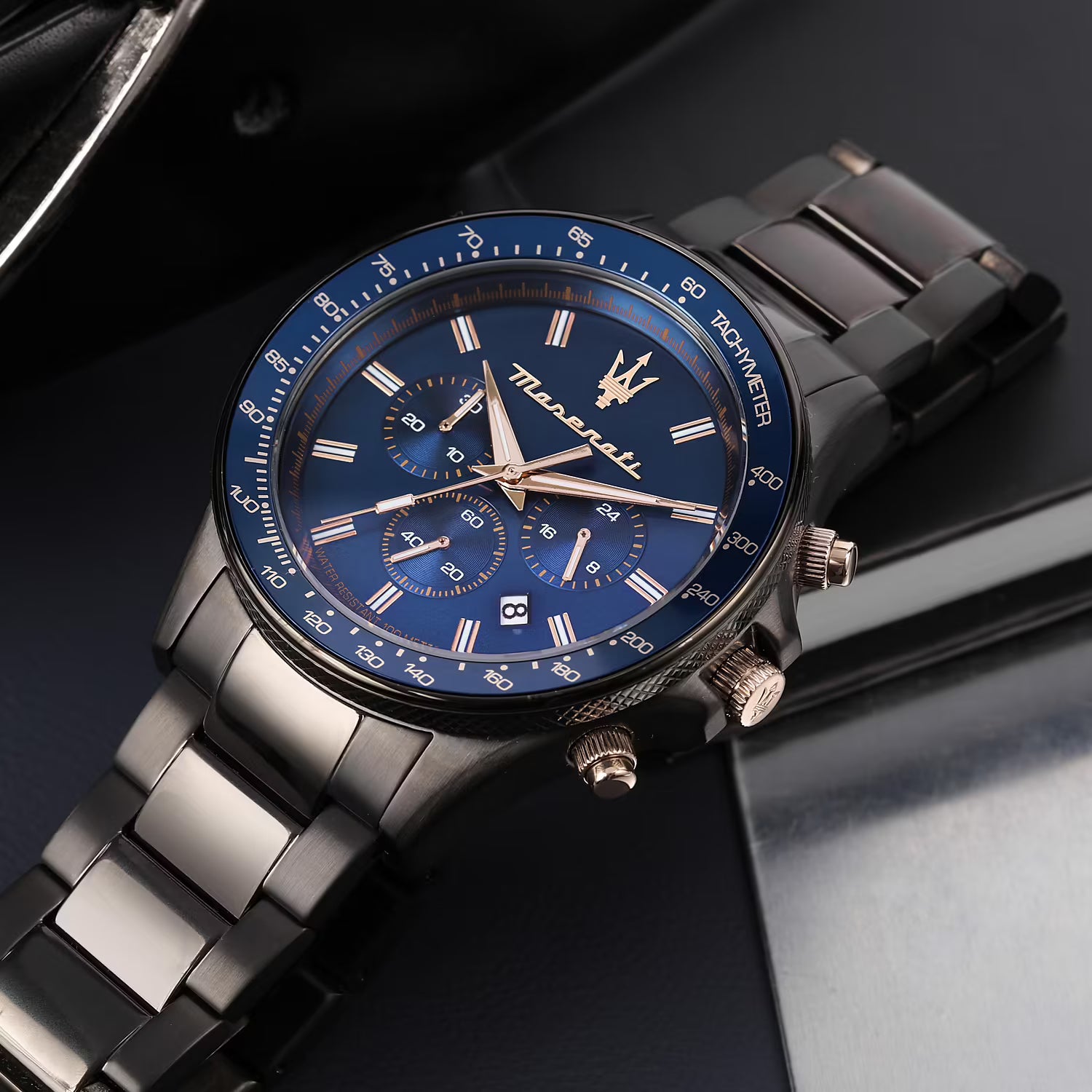 Maserati Sfida – Orologio Uomo Cronografo Bracciale Metallo Grigio
