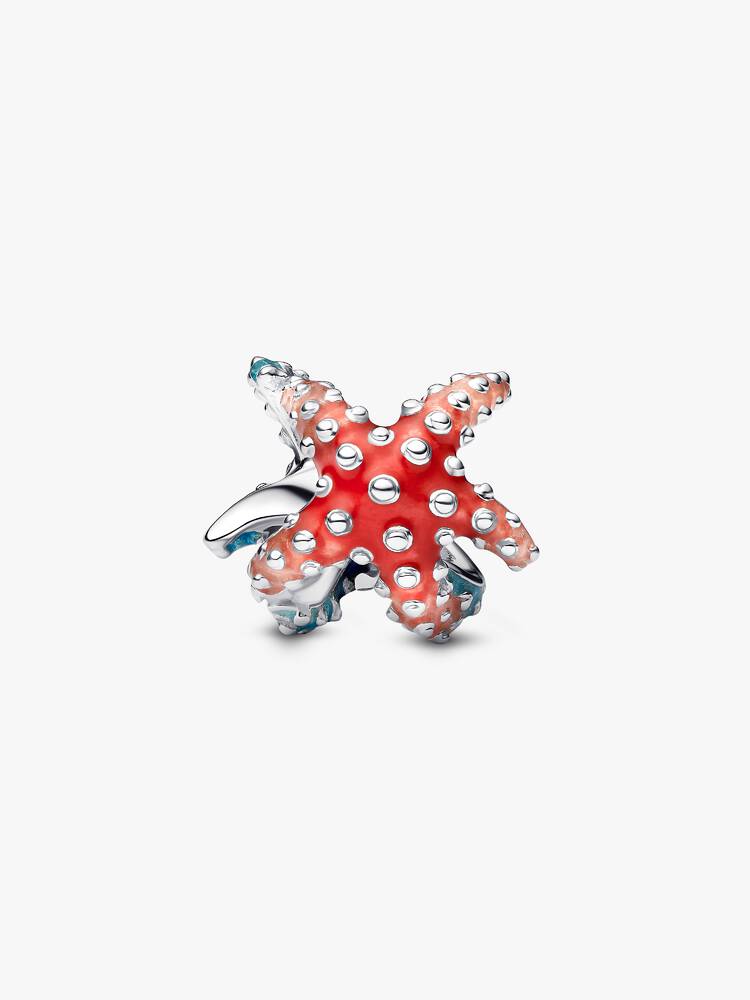 Charm Stella Marina con Smalto Sfumato e Microperle