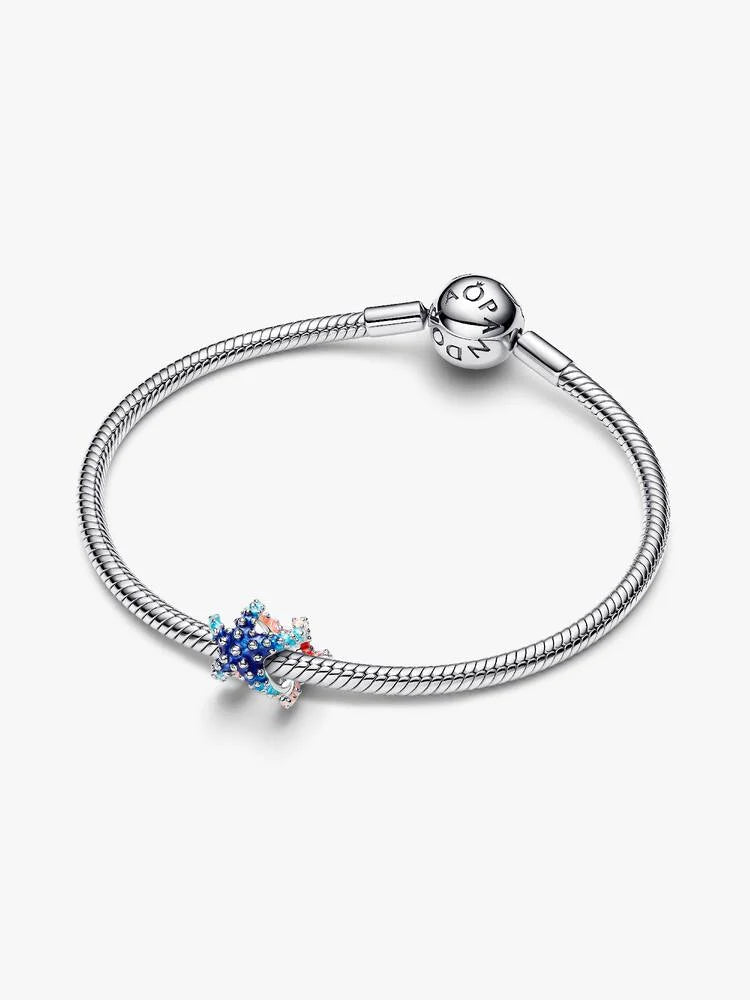 Charm Stella Marina con Smalto Sfumato e Microperle