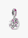 Pandora Charm Pendente Albero della famiglia Pietre rosa