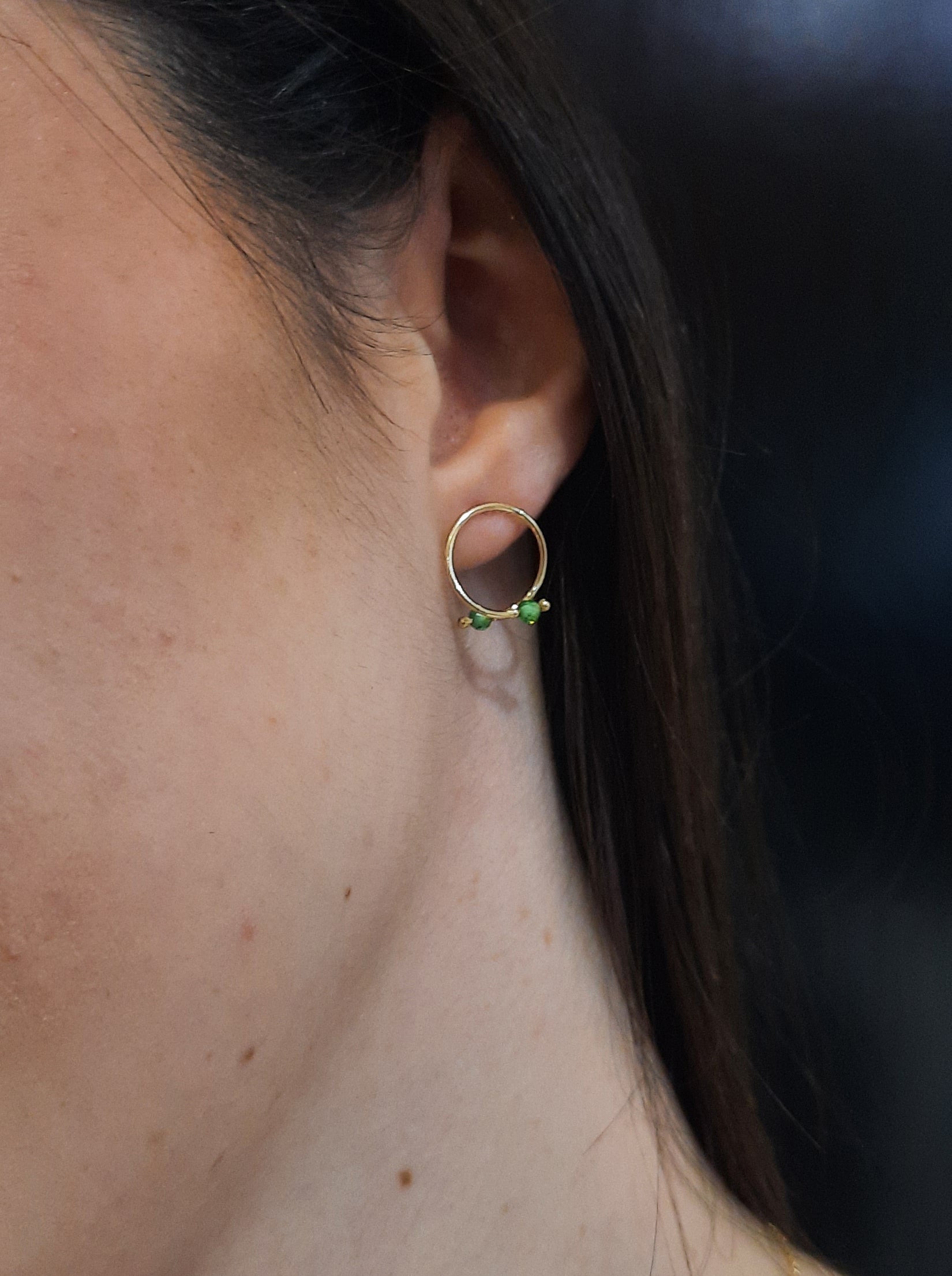 Orecchini in oro Verde