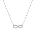 Amen Collana "Infinito" in Argento con Zirconi
