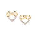 Amen Orecchini  Cuore con Zirconi