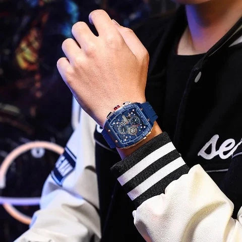 CURREN Orologio da Uomo con Quadrante Colorato