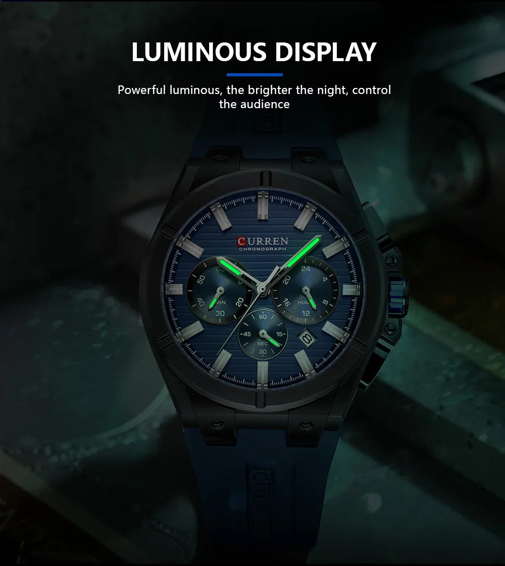 CURREN Orologio da Uomo con Quadrante Colorato