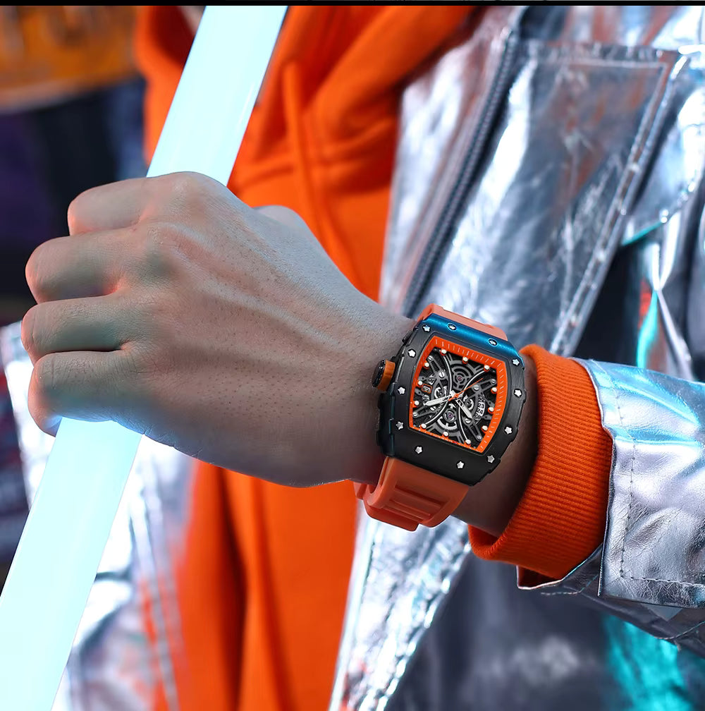 CURREN Orologio da Uomo con Quadrante Colorato