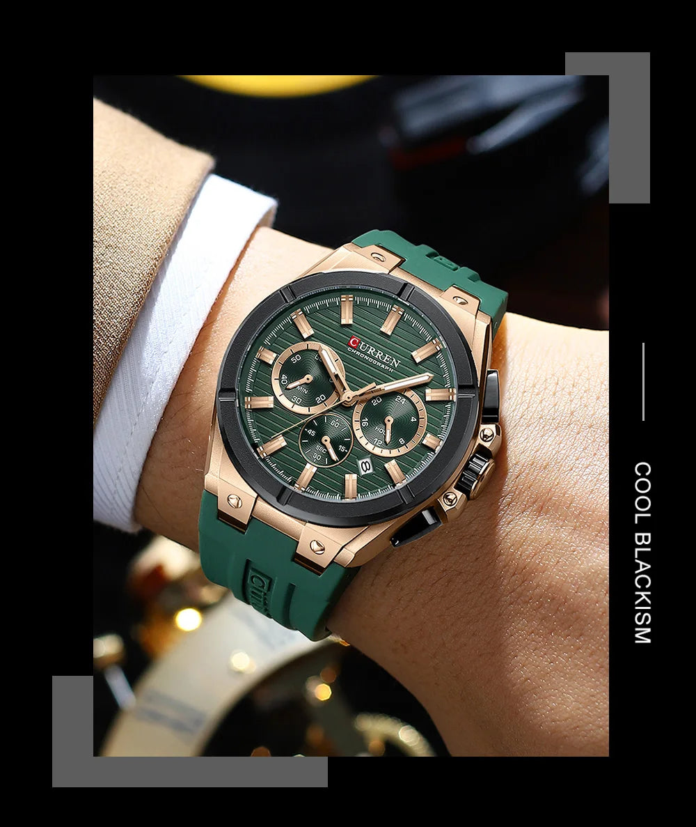CURREN Orologio da Uomo con Quadrante Colorato