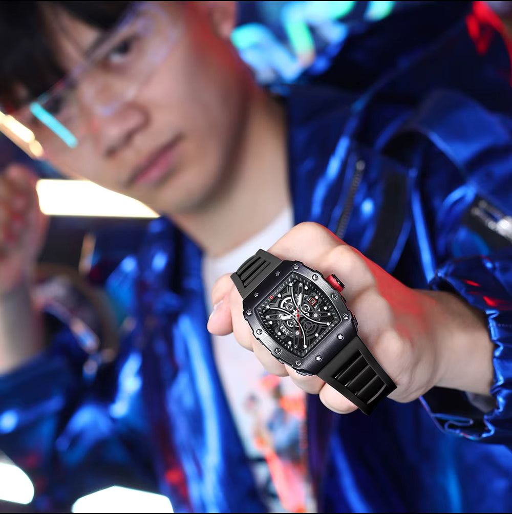 CURREN Orologio da Uomo con Quadrante Colorato