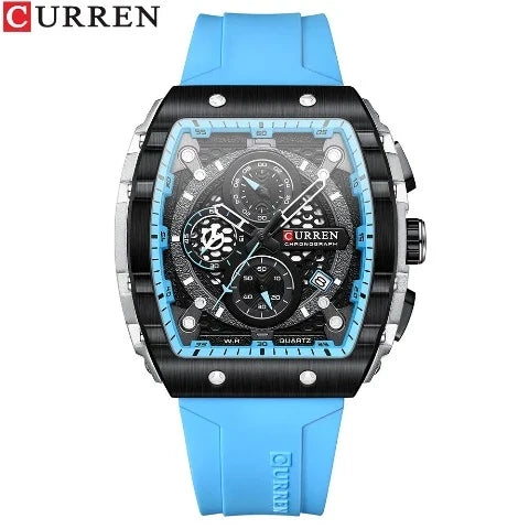 CURREN Orologio da Uomo con Quadrante Colorato