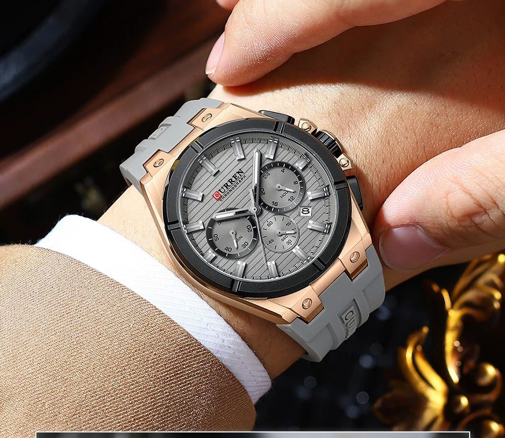 CURREN Orologio da Uomo con Quadrante Colorato